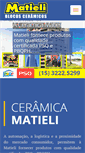 Mobile Screenshot of ceramicamatieli.com.br